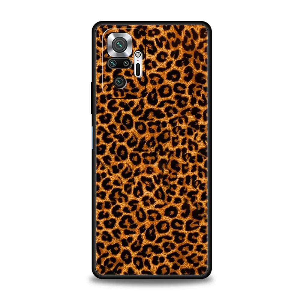 Tiger Leopard Print Floral Phone Case Cover