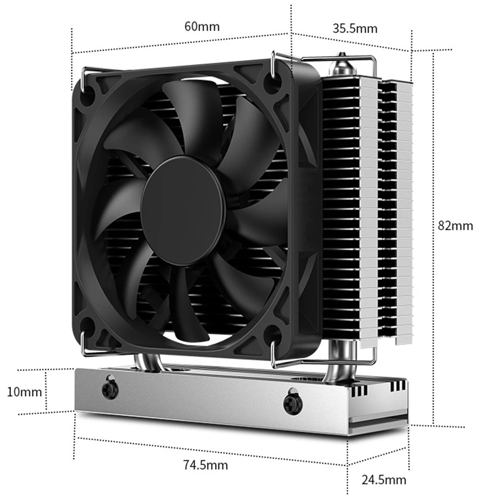 dissipador de calor com 6010 ventilador ssd