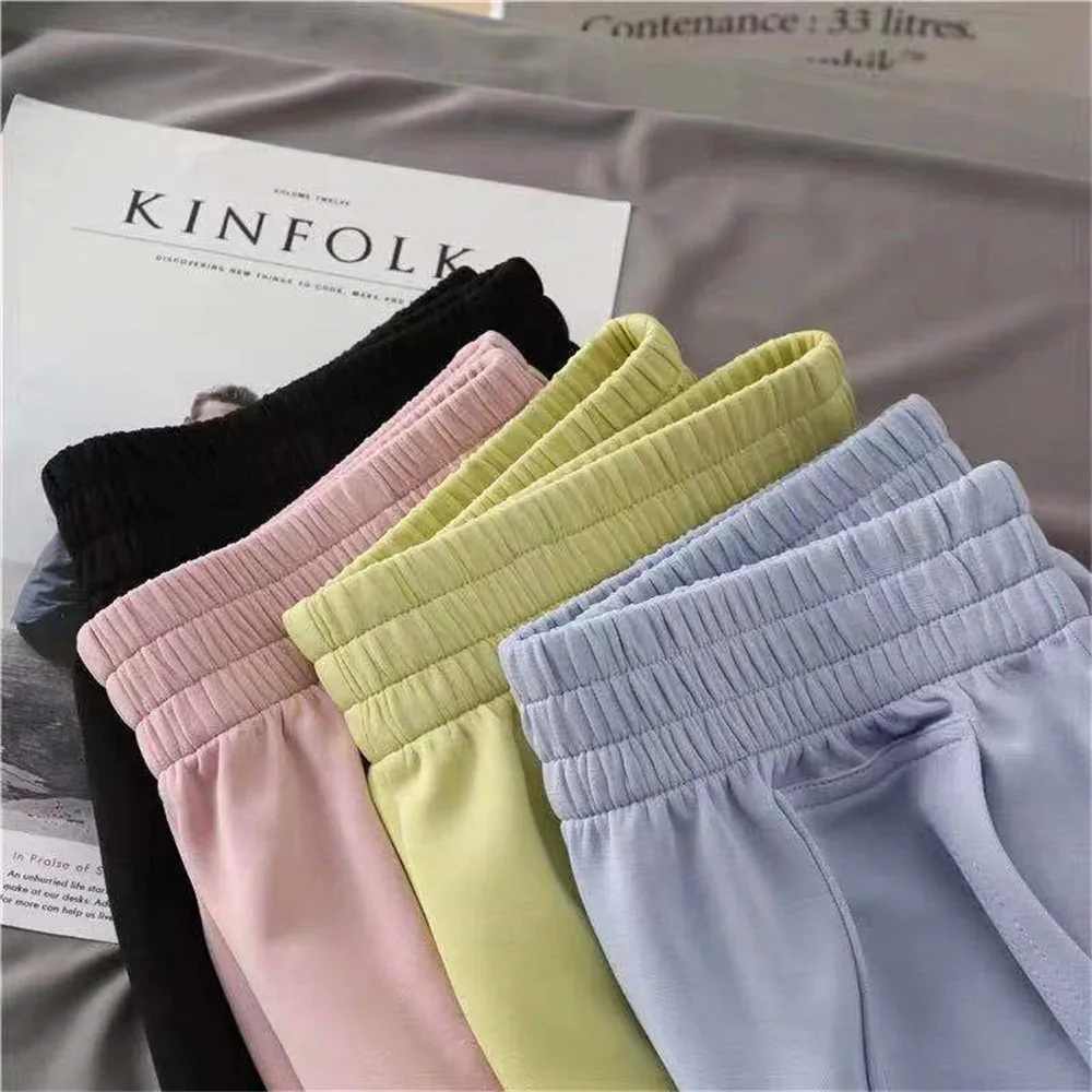 Women's Y2K Summer High Waist Shorts Loose Pocket Sport Bottoms Fashion Casual Bright Color Short Pants Girls Homewear Freeship