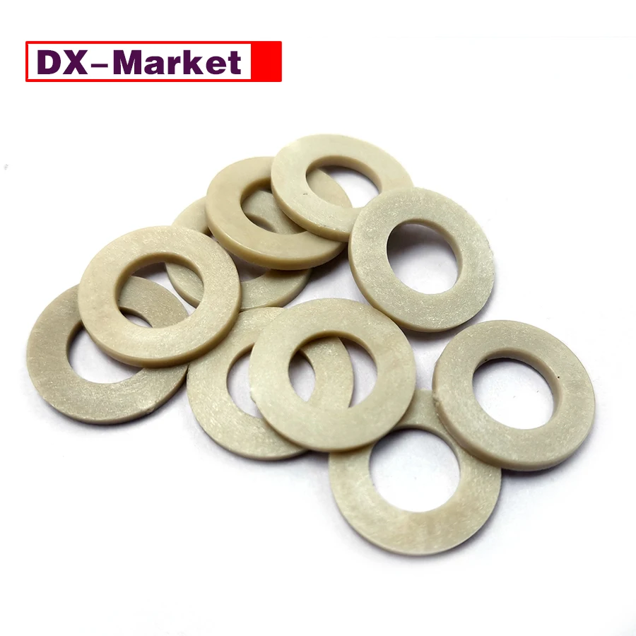 

【DX-Market】M3~M16 PPS Flat Washers ,Nylon Polyphenylene Sulfide Plastic Washer ,F018