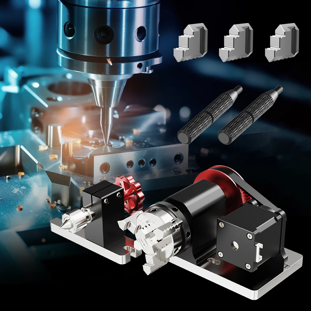 Twotrees 4-Achsen-Drehmodul-Kit für die CNC-Frässchneid- und Graviermaschine TTC450 – Detail 11