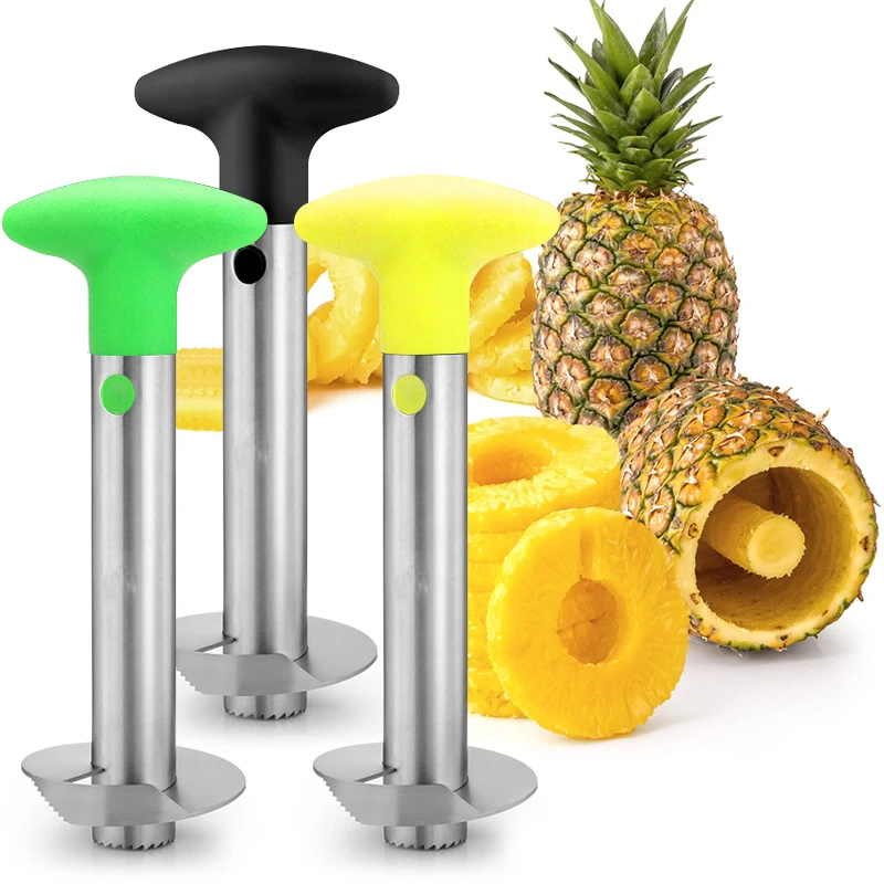 Éplucheur d'ananas en acier inoxydable, coupe-ananas, couteau de