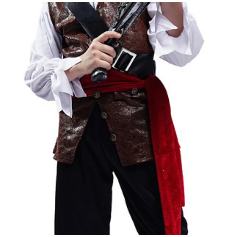 Boys Pirate Costume Children's Male Pirate Captain Cosplay Carnival Party Stage Performance Costume kids cosplay costume