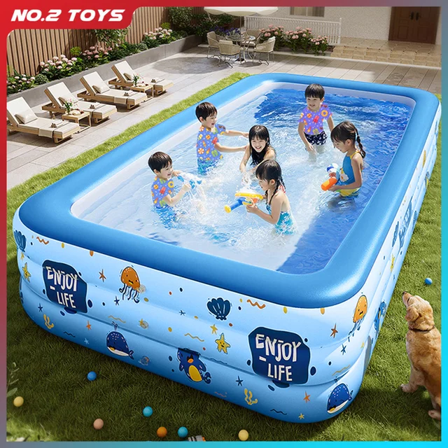 Piscine gonflable grande taille intérieure extérieure piscine pliante famille adulte bébé fête amovible piscines pour enfants 1