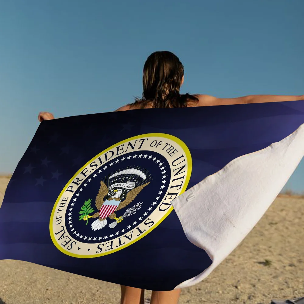 Seal Of The President Of The United States Towel Microfiber Beach Towel Absorbent Quick dry Soft Yoga Swimming Resort Mountain