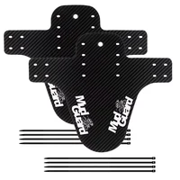 2 Piece Set Bicycle Fender Mountain Carbon Pattern Bike Mud Guard For Front Rear Wheel Mudguard Ultralight Cycling MTB Fender 1