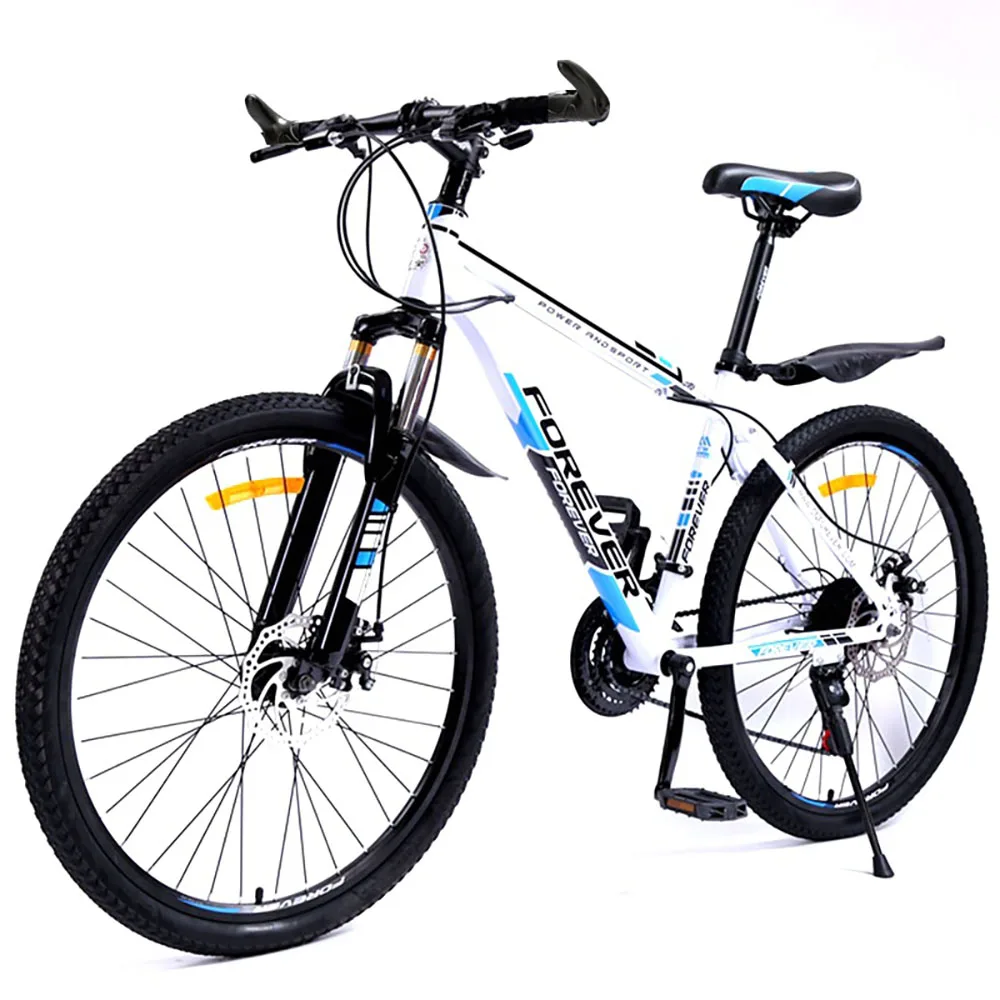 26 Inch 21 24 27 Speed Mountain Bike Aluminum Alloy Male And Female Variable Speed Single Bike Mechanical Disc Brakes