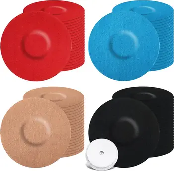 Instant Dynamic Blood Glucose Meter Sensor Universal Breathable Waterproof Fixing Sticker Round Skin Color 50 Pieces