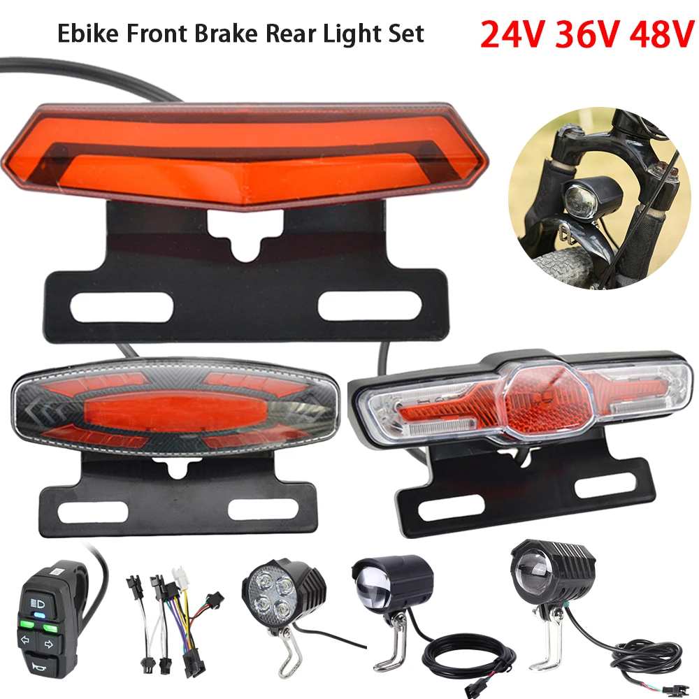 EbikeFrontBrakeRearLightSetEbikeTurnSignalRearLight24V48VE