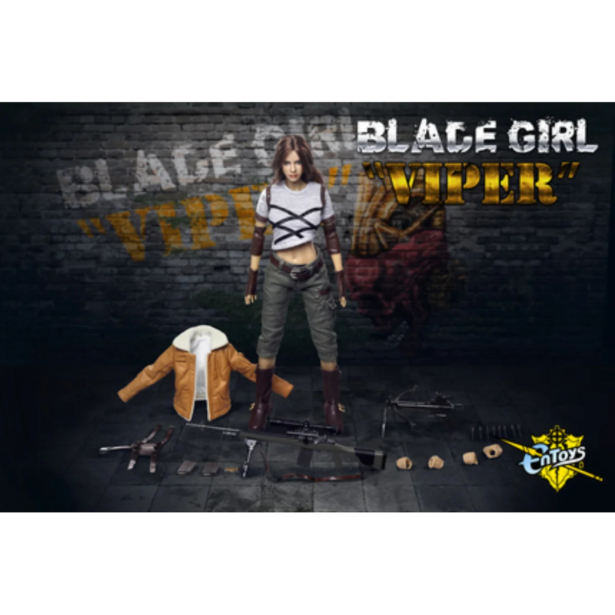 

In Stock Original ENTOYS ET002 Blade Girl Viper Sniper Game Character Model Movable Doll Art Collection