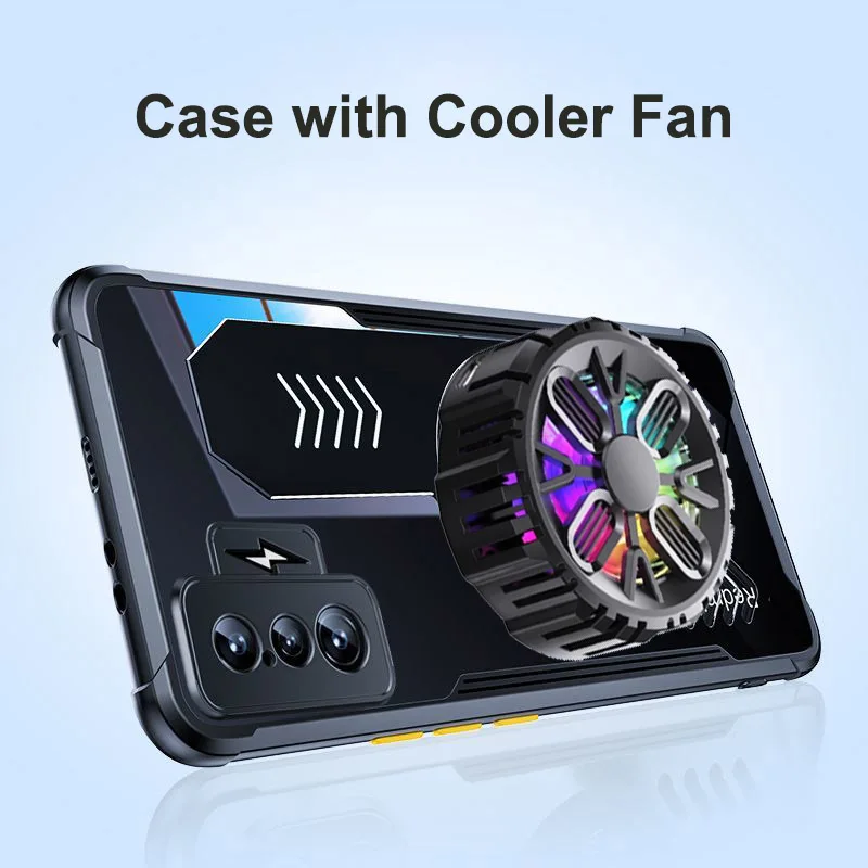 Tampa de Dissipação por Calor e Radiador para Xiaomi Poco f4 gt Estojo de Refrigeração Liga de Alumínio de Grafeno f3 f4 f5 Pro 5g