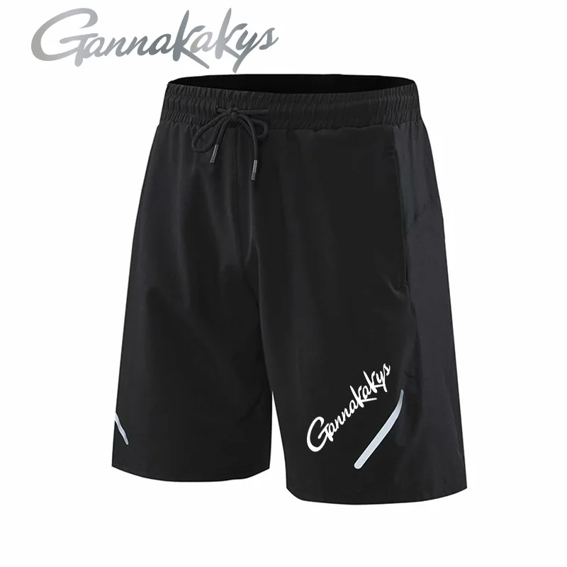 Summer Men's Fishing Shorts Hiking Training Sports Elastic Shorts Fitness Breathable Running Travel