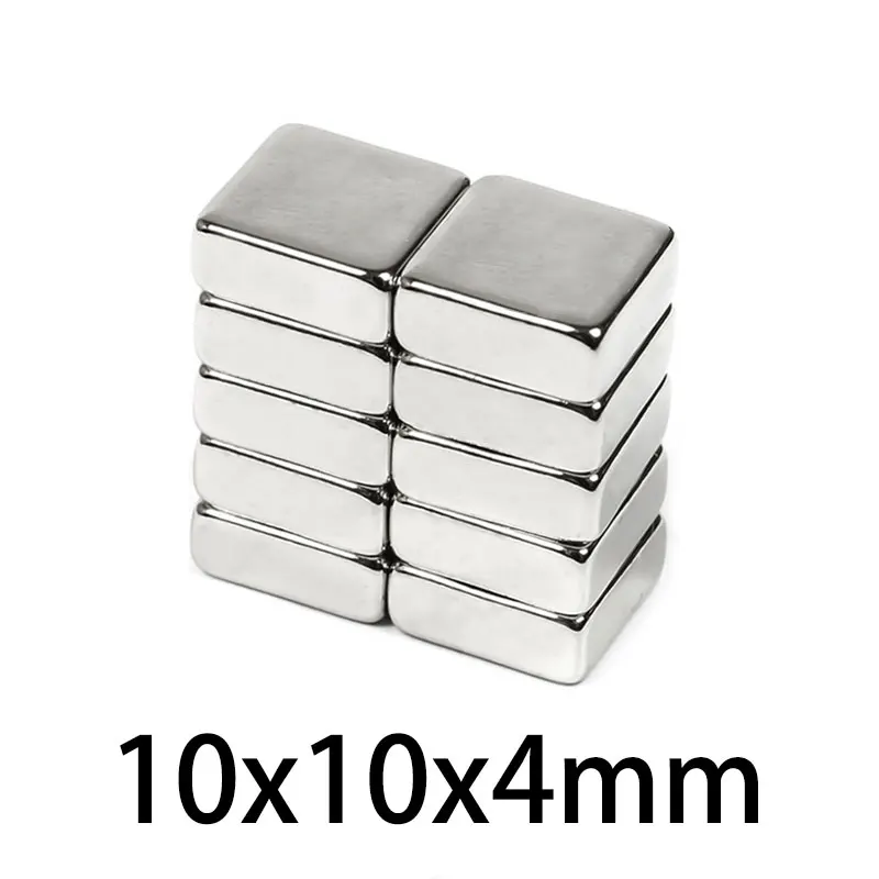 

20/50/100/PCS 10x10x4 Square Powerful Strong Magnetic Magnets 10x10x4mm Block Rare Earth Neodymium Magnet N35 10*10*4