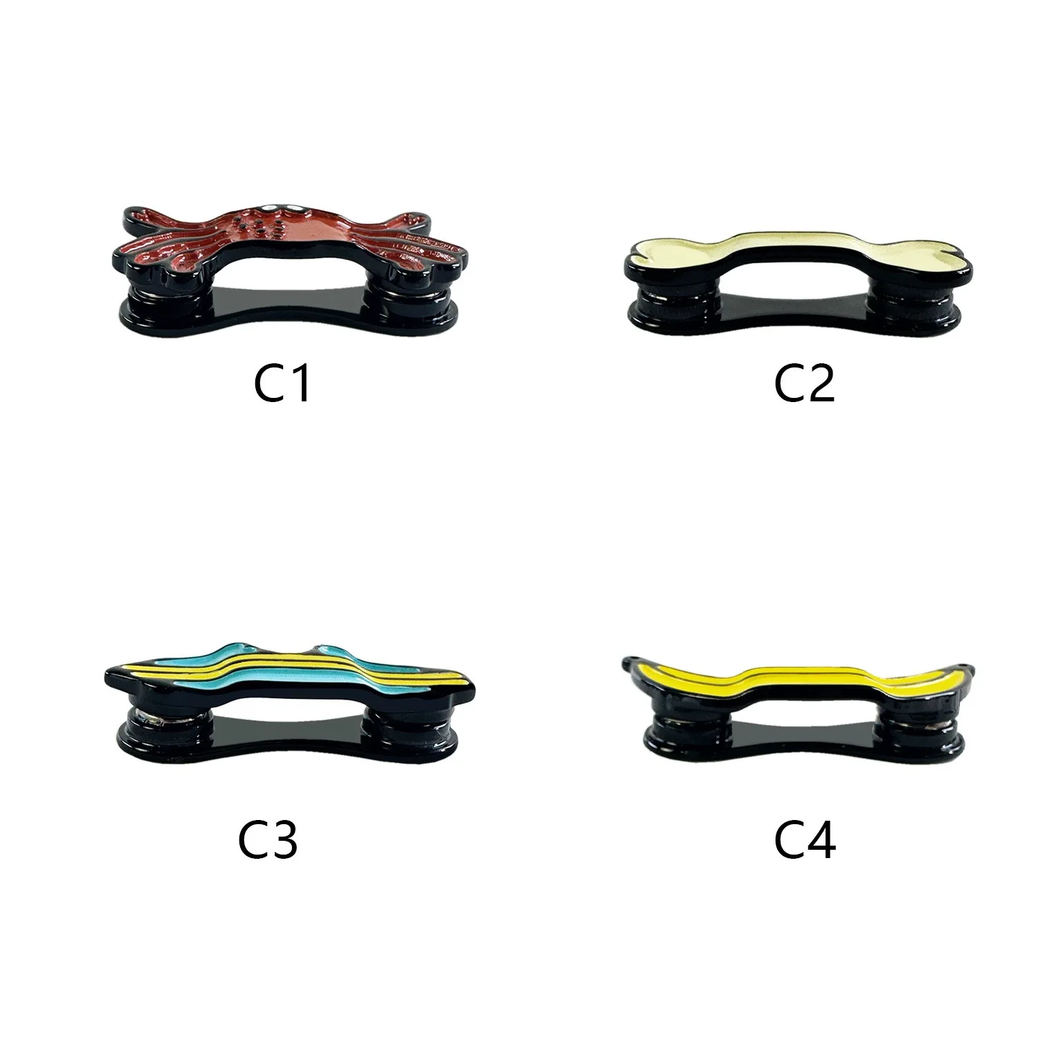 Magnetic Acetate Brooch with Artistic Paint Dots