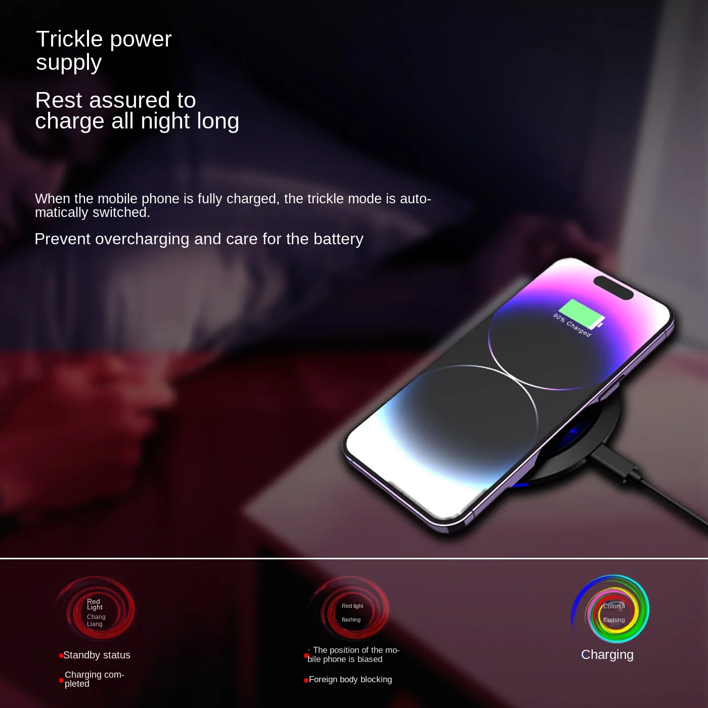 Фото Беспроводное зарядное устройство для iPhone 15 14 13 12 11 Pro XS Max 8 XR X №5