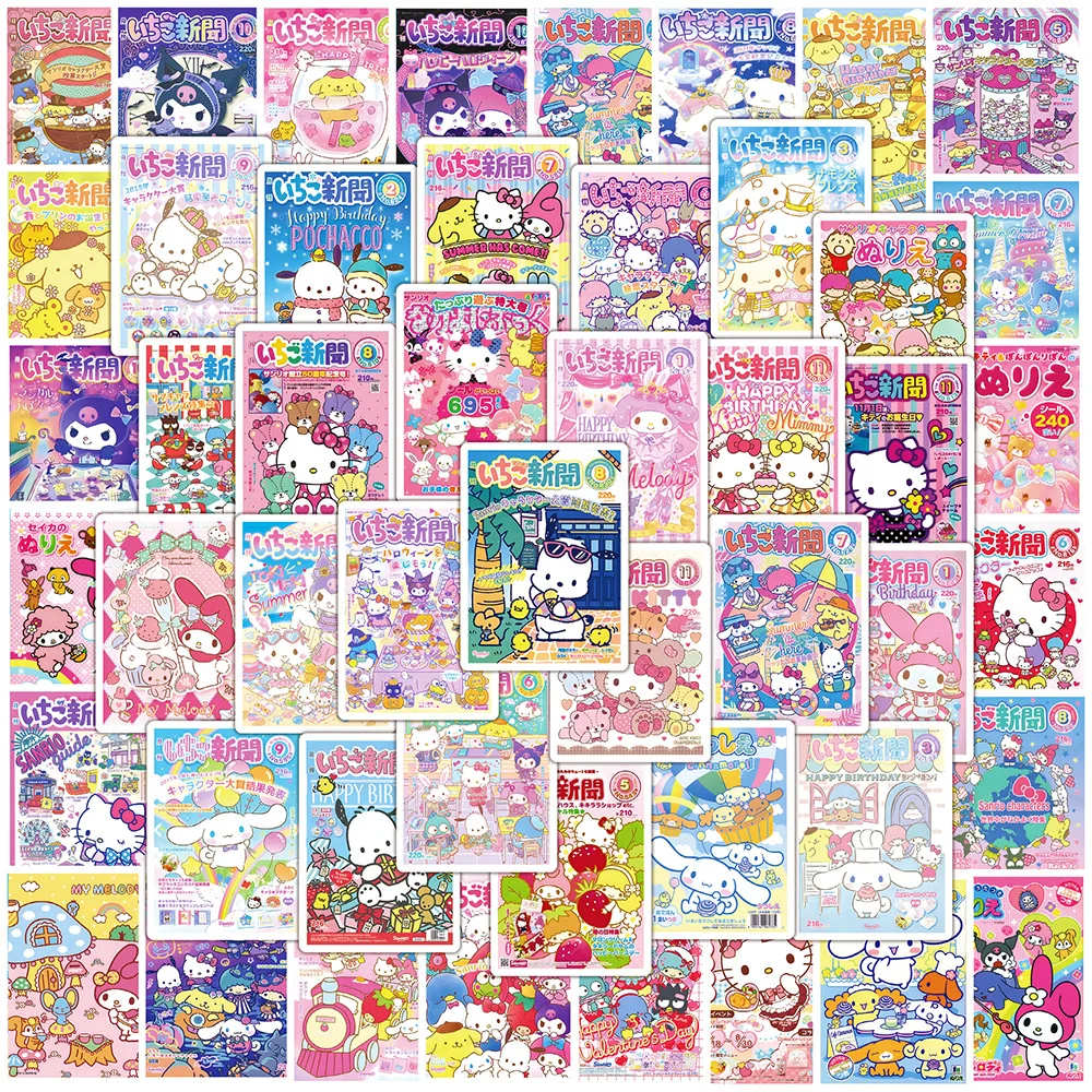 

10/30/50PCS Cute Kuromi Melody Anime Poster Stickers DIY Skateboard Notebook Luggage Phone Fridge Bike Sticker Decal Toy Gift
