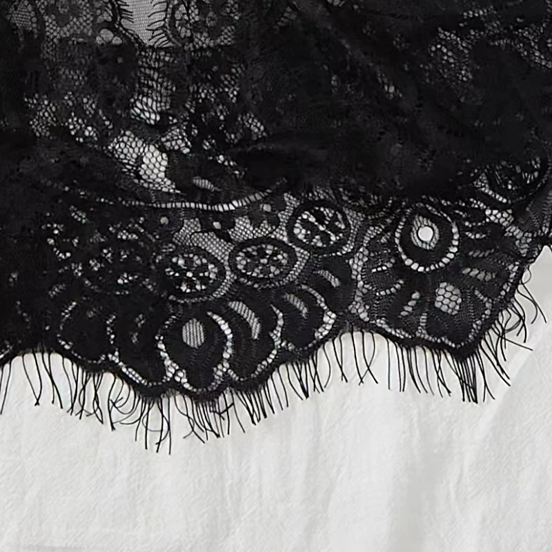 Women Sleepwear Robes Pajamas Nightdress Underwear L XL XXL Lace Thin See Through Gauze Girdle