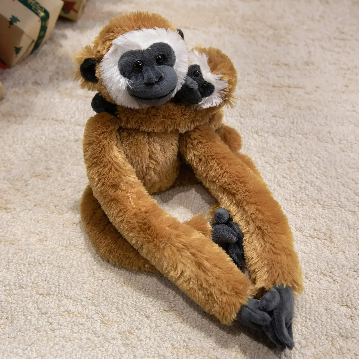 Creative Hanging Animal Plush Toys Lifelike Monkey Sloth Orangutan Doll Warm Mom-Child Hugging Doll Cuddly Home Decor Kid Gift