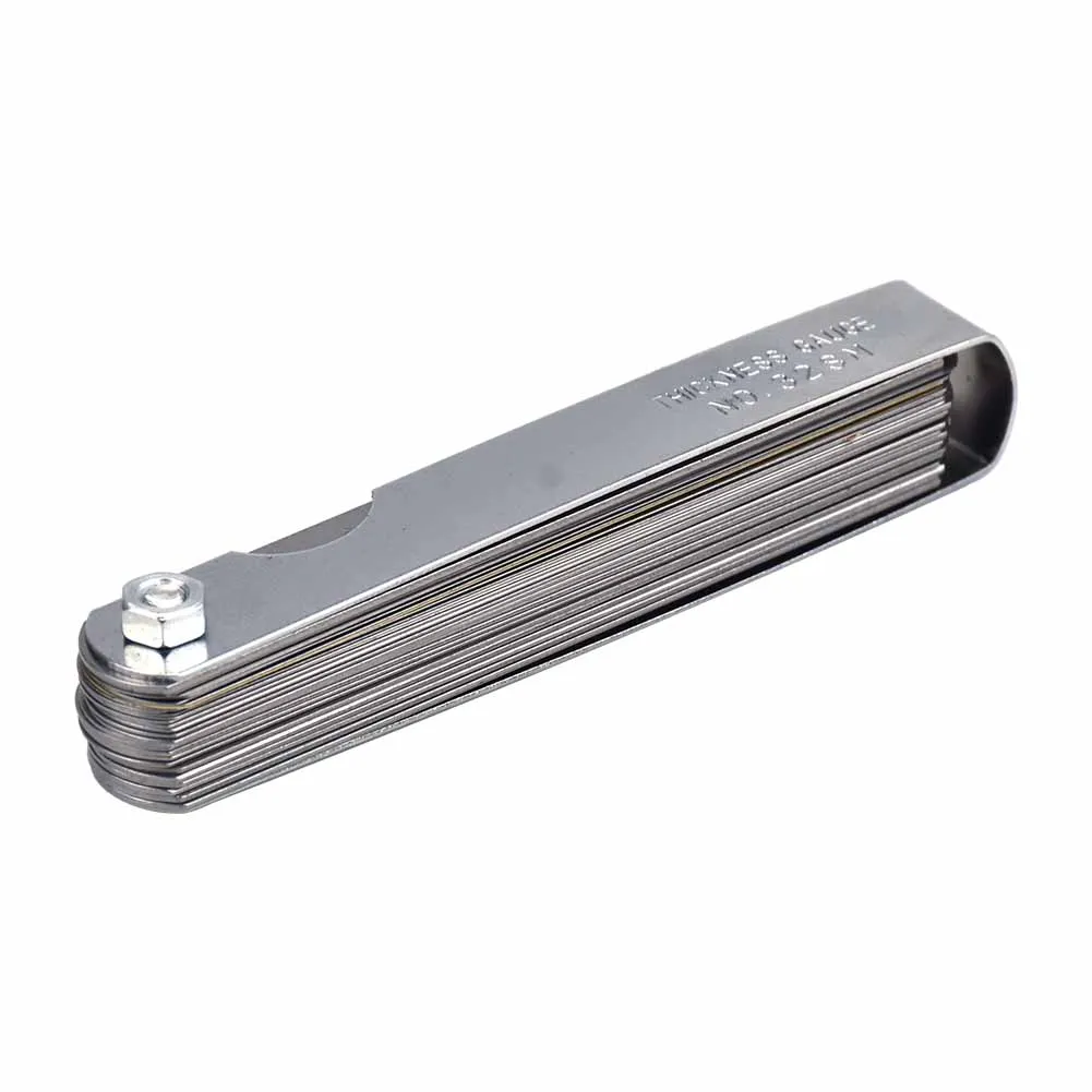 32PCS Range Finder Feeler Gauge Valve Teaching Feeler Gauge 0.04-0.88 mm Gap Copper Sheet Measuring Tool 0015-.035 Copper Sheet