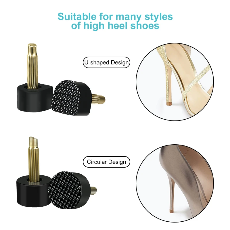

Replacement Shoe Care Accessories 60Pcs/Set for Women Shoes Heels Protector Taps Dowel Lifts High Heel StoppersRepair Tips Pins