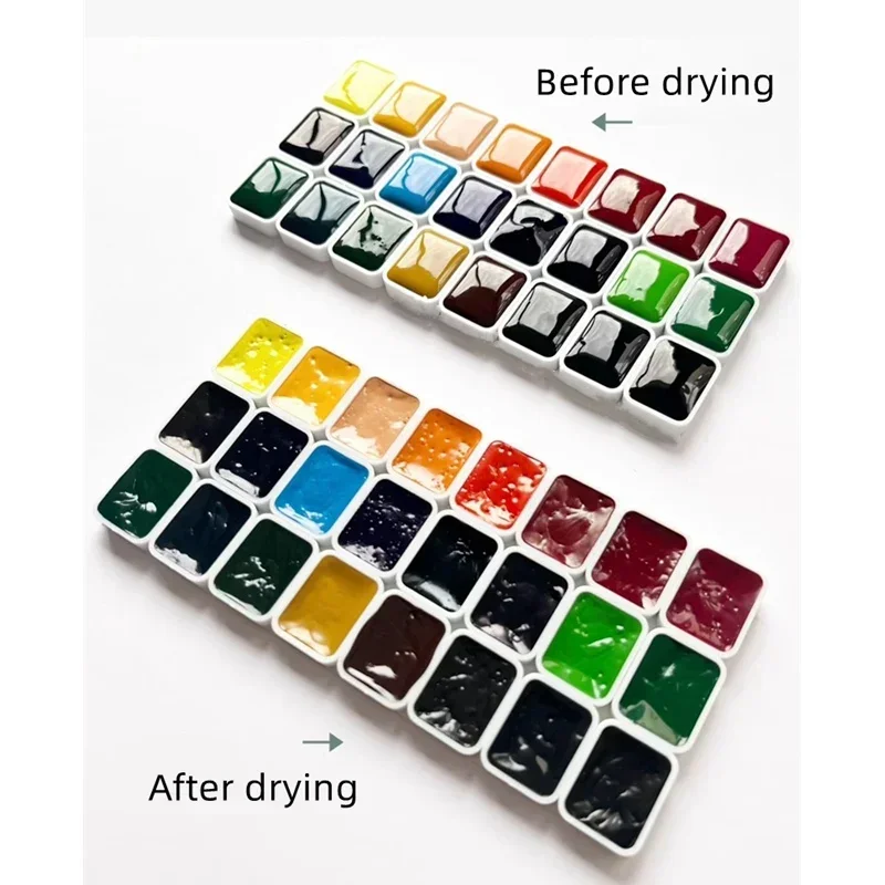 Van Gogh Watercolor Paint Set Mini 1ml Handmand Sample 24/48/52 Colors Original Water Color for Painting Art Suppliers