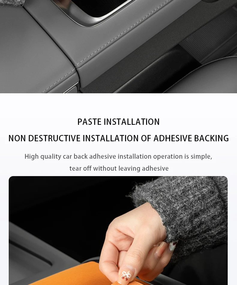 For ZEEKR 7X Suede stickers on the center console panel Scratch-resistant and di