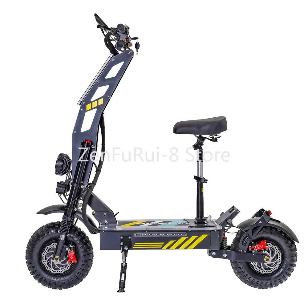 

Road Electric Scooter Dual Motor T116 Plus 14" 4000W*2 8000W 60V 40AH Escooter 80KM/H Max Load 200KG Hydraulic Brake