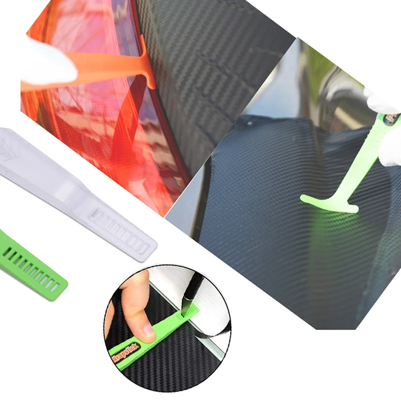 1/13 Car Vinyl Wrapping Tool Carbon Film Wrap Micro Stick Squeegee Scraper Edge Detailing