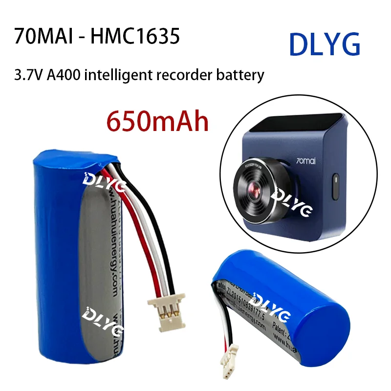 3.7V HMC1635 리튬 이온 배터리 650mAh, 70mai A400 배터리, 루빅스 큐브, 지능형 타코 그래프 ...
