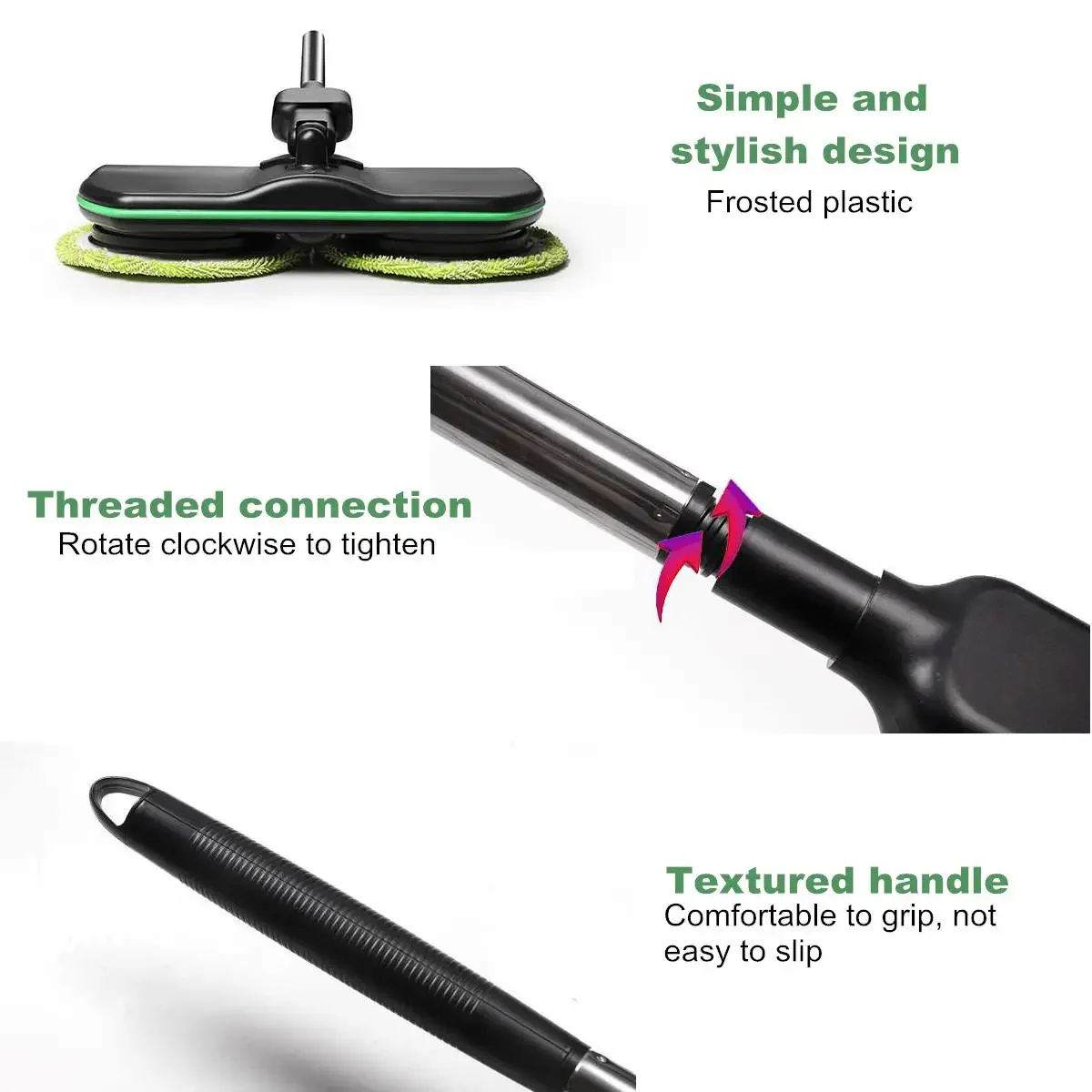 Handheld Wireless Electric Mop Floor Washer Electric Mop Wireless Rotating Rechargeable Floor Wiper Cordless  Sweeping 4