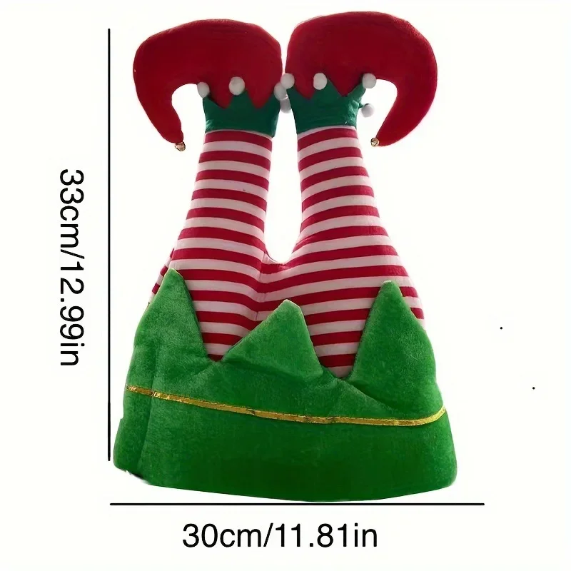 Christmas Decorations Party Santa Hat Old Man Elf Clown Pants Leg Hat Hot Gold Bright Color Wrap Arab Ethnic 1PC