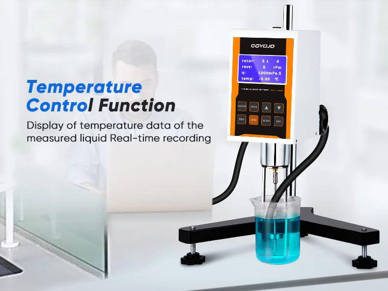 Digital Rotary Viscometer Lab Viscosity Fluidimeter with LCD and Data Output for
