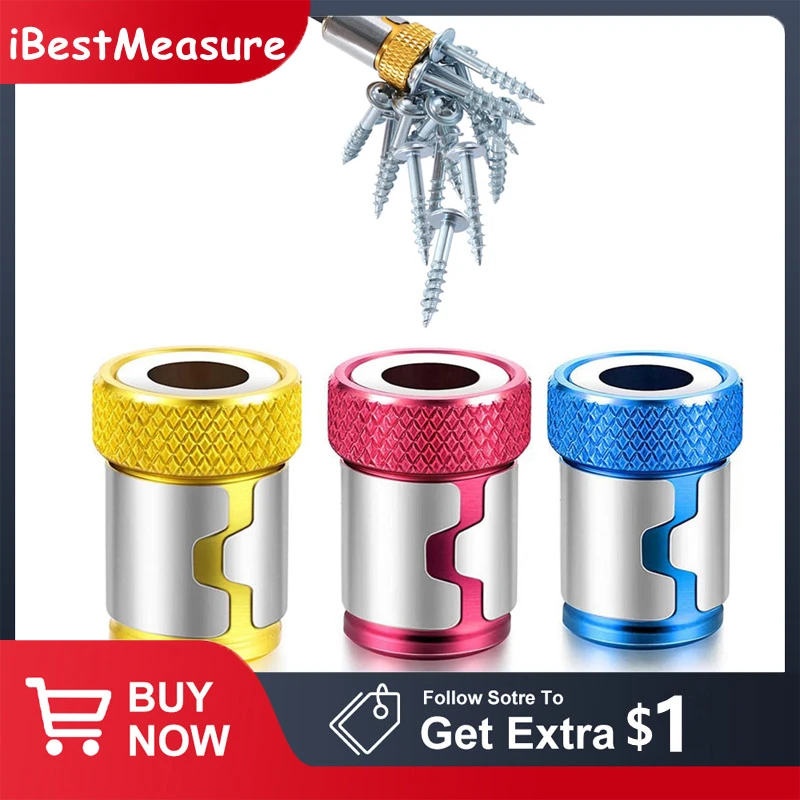 Universal Ring 1/4"Metal Screwdriver Bit Ring For 6