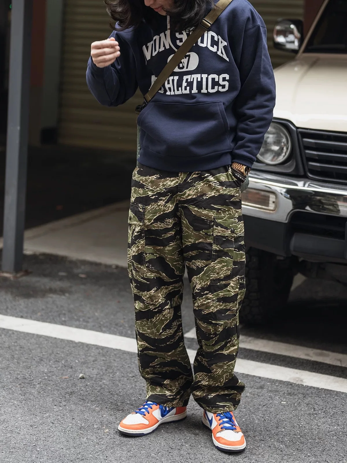 新品　unslacks Active easy pants Tiger Camo CAMO HQ - American Tiger Stripe MARPAT Woodland CAMO unisex wide