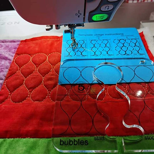 Free Motion Quilting Template Series 5 with Quilting Frame for Domestic  Sewing Machine (TK(Q5-09))