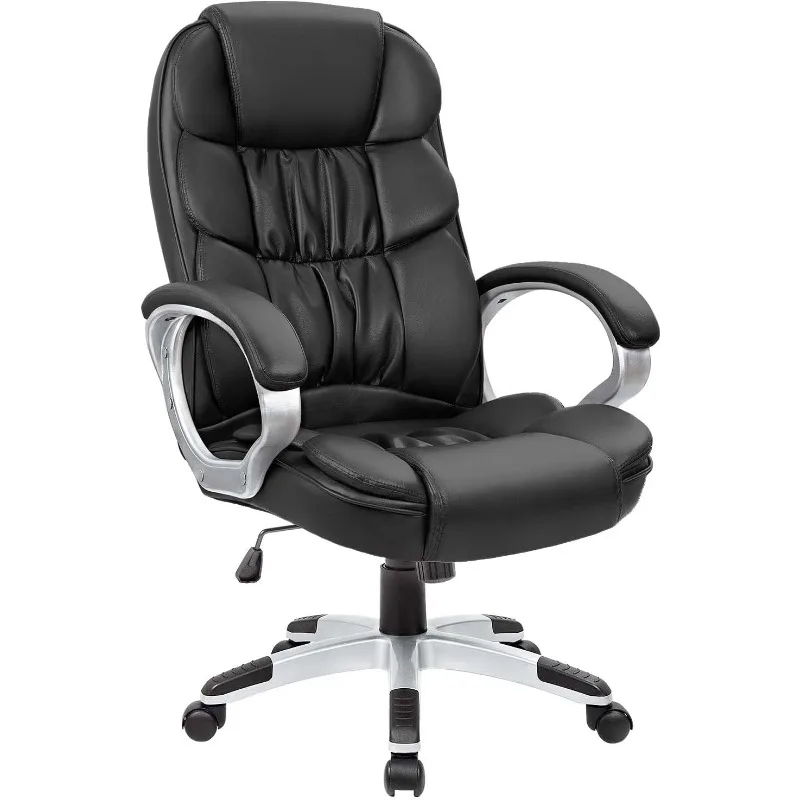 

Homall Office Chair High Back Computer Desk Chair , PU Leather Adjustable Height Modern Executive Swivel Task Chair