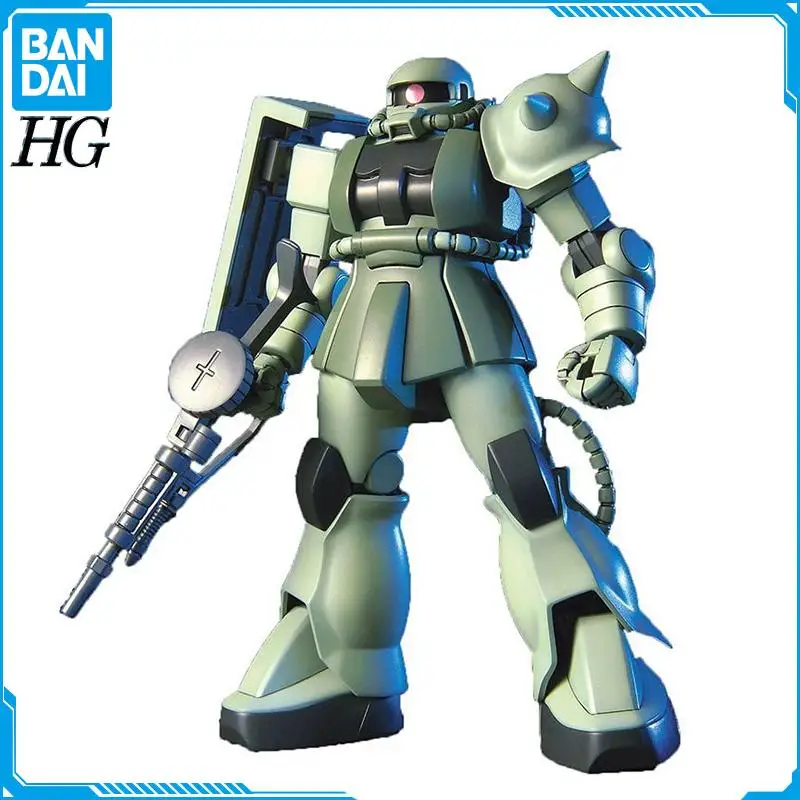 

In Stock Original BANDAI GUNDAM HG HGUC 1/144 MS-06 ZAKU GUNDAM Model Assembled Robot Anime Figure Action Figures Toys