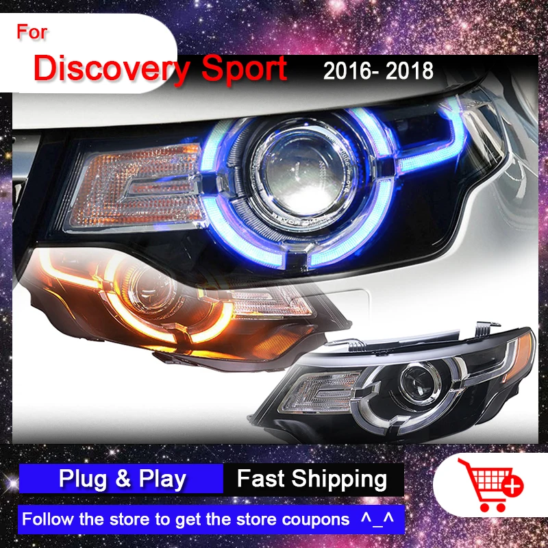 

Car Headlights For Land Rover Discovery Sport 2016-2018 Front Light LED DRL Dynamic Turn Signal LED Lens Head Lamps Assembly