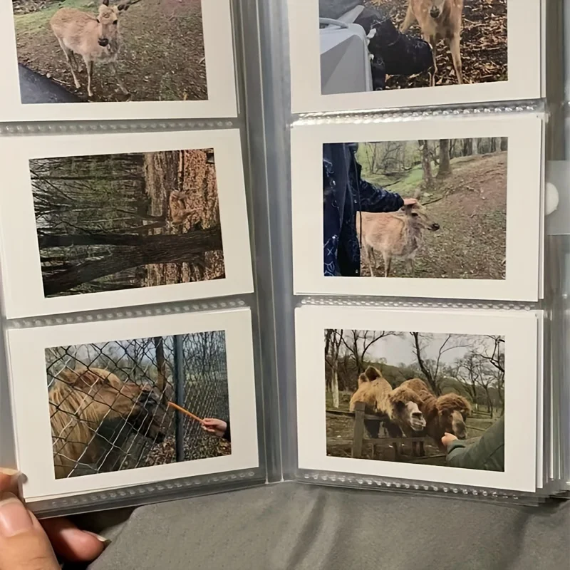 3-Inch Large Capacity 240-Card Album -Photo Organizer with 3-Grid Design Collectible Cards - Storage for Home, Office, or Travel