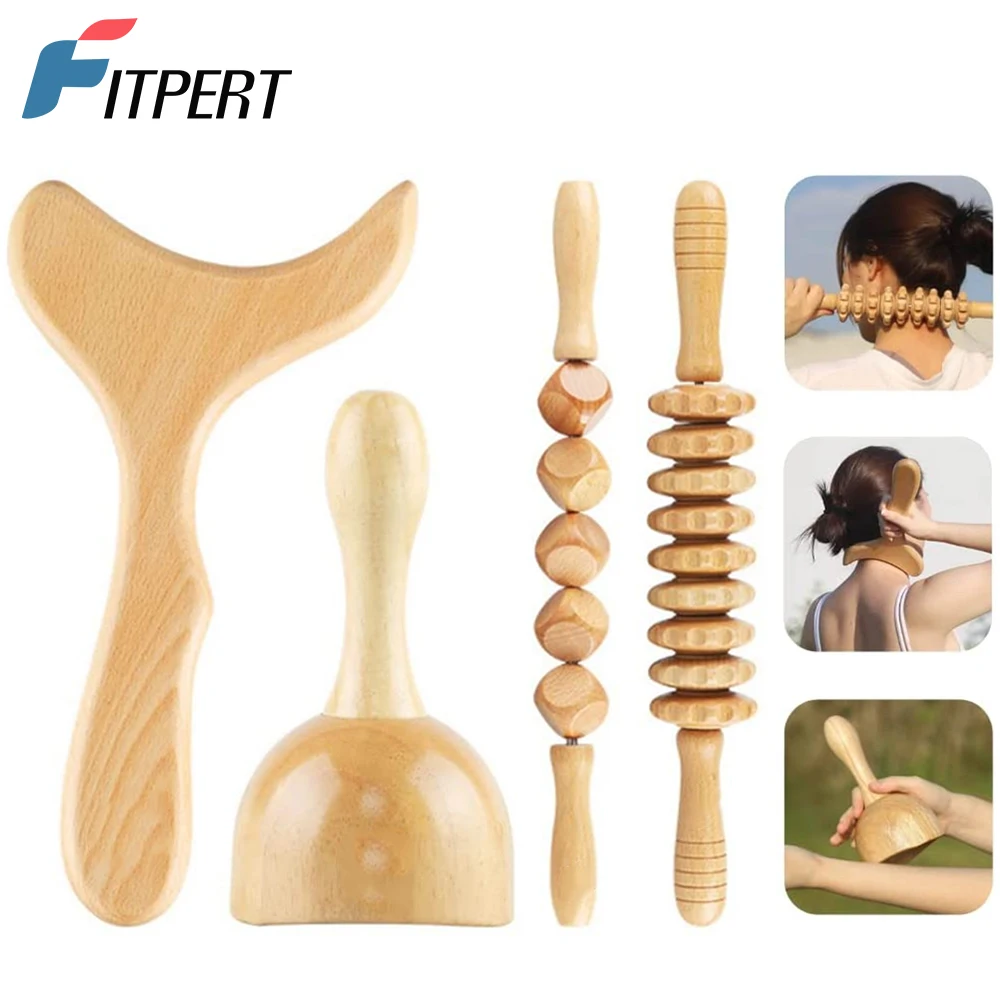 Lymphatic Drainage Tool Wood Cellulite Massager Wood Maderoterapia