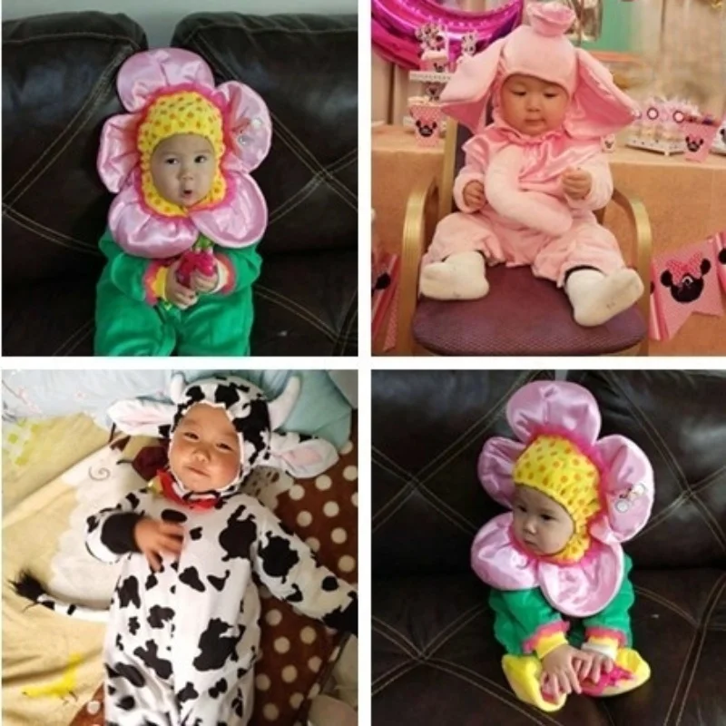 Halloween Baby Boy Girl Clothes Romper Onesie Newborn Toddler Christmas Rompers Flannel Warm Soft Baby Infant Costume