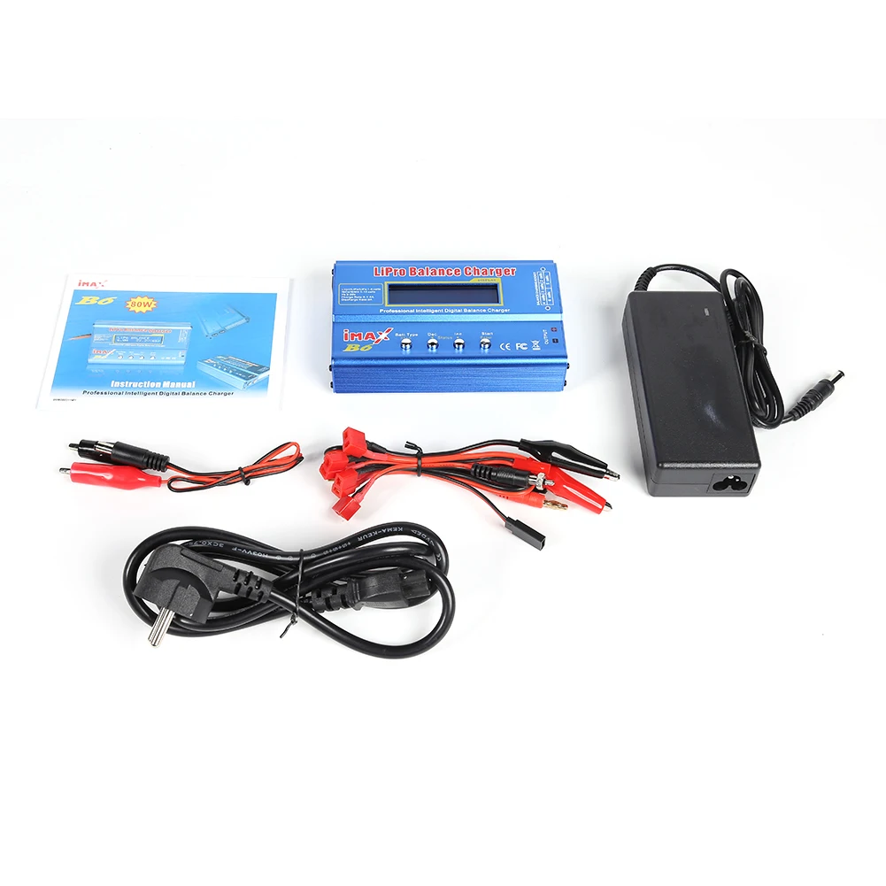 KNACRO 80 W IMAX B 6 ACバランス充電器B 6 AC Nimdリチウム電池バランス充電器NiMH/NiCD/Li-PO/Li-Fe電池パック用デジタルLCDスクリーン付 KNACRO 80 W IMAX B 6 ACバランス充電器B 6 AC Nimdリチウム電池