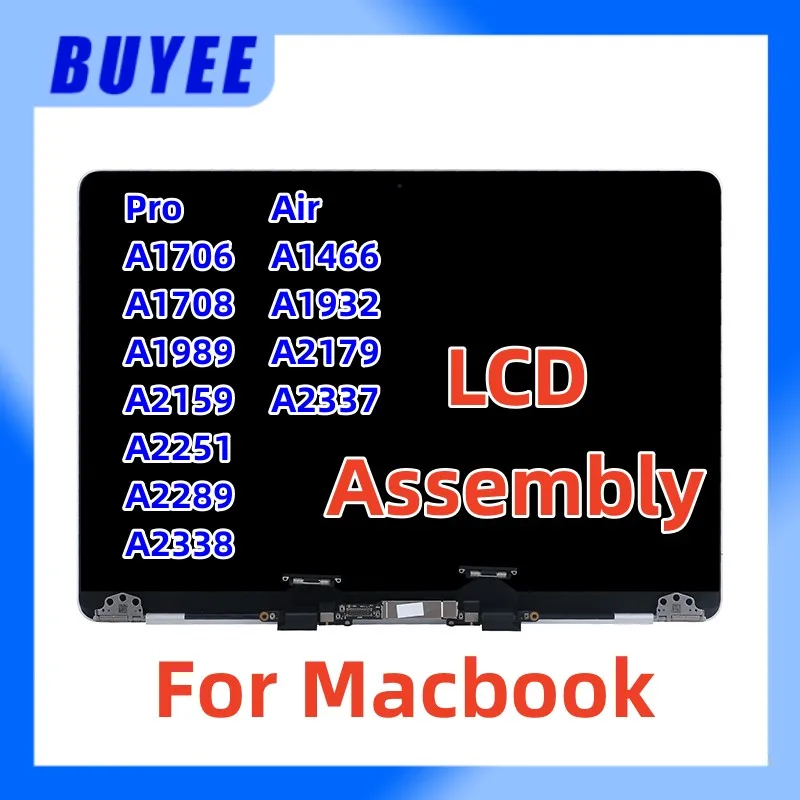 

LCD Screen Assembly For Macbook Pro For Macbook Air A1706 A1708 A1989 A2159 A2251 A2289 A2338 A1466 A1932 A2179 A2337 100%Tested