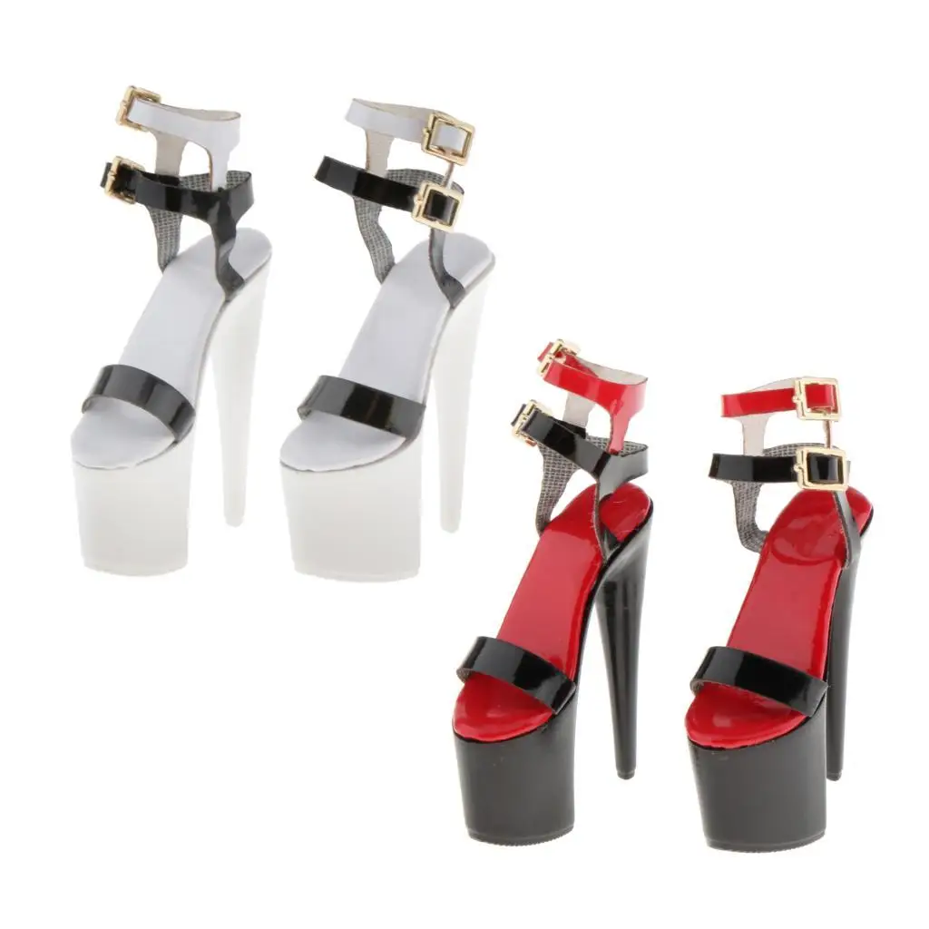 

1/6 Scale High Shoes Sandals Accessories Fit 12 Inches Body