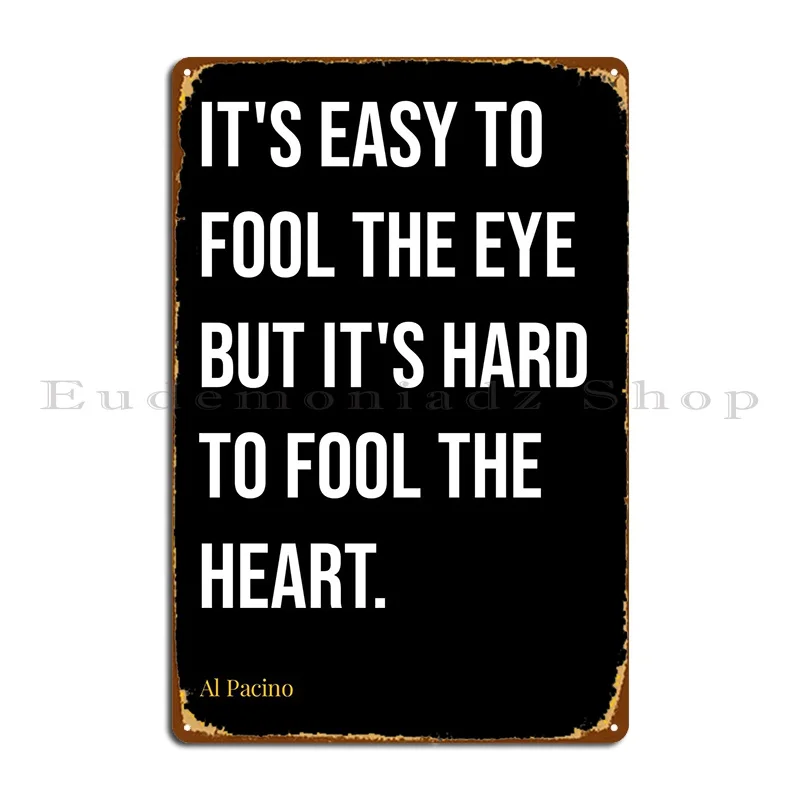 

Al Pacino цитаты металлический знак киноклуб печать Жестяная Табличка на гараж постер