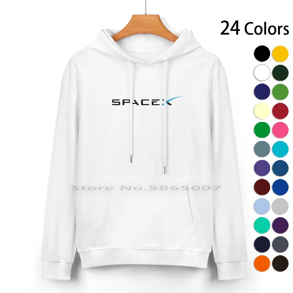 

Толстовка Spacex из чистого хлопка, свитер с длинным рукавом, 100% хлопок
