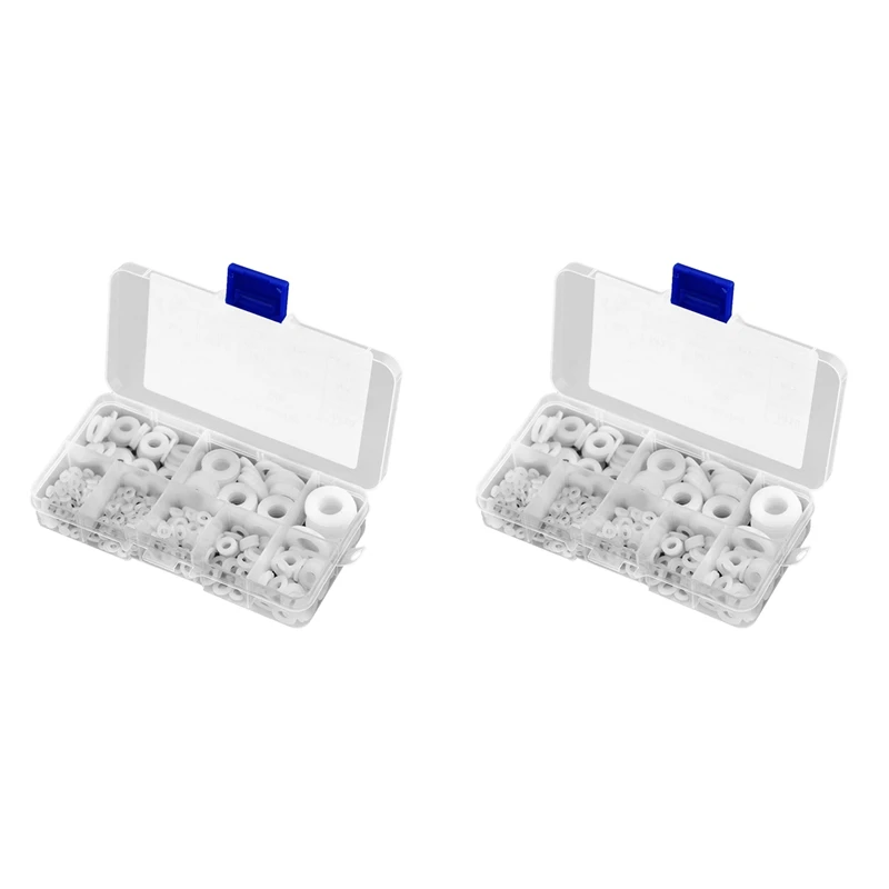 

1000 шт. белый нейлоновый плоский набор прокладок для шайбы M2 M2.5 M3M4M5 M6 M8 M10 пластиковые уплотнительные кольца в ассортименте набор крепежных колец