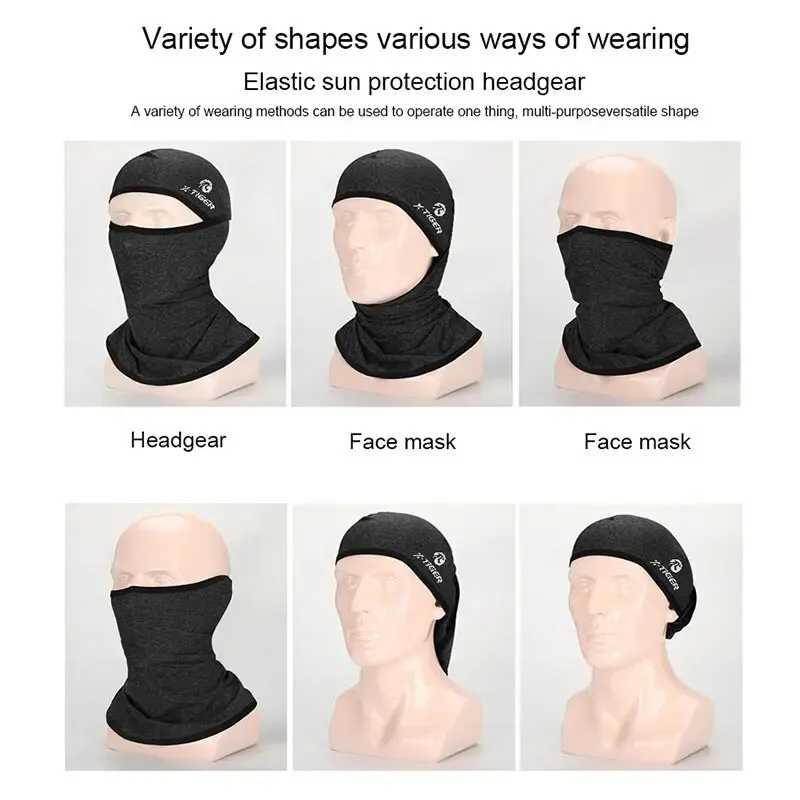 X-TIGER Face Mask Absorb Sweat Cycling Fishing Training Face Scarf Neck Gaiter Bicycle Sun Protection Sport Face Mask 6