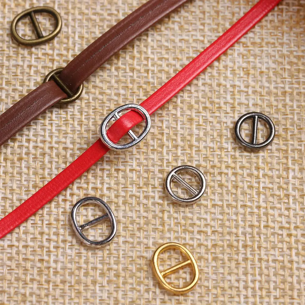 Doll Accessories 40Pcs 3/5/6mm Ultra-small Tri-glide Belt Buckle Doll Bags Buckles DIY Doll Buttons Shoes Sewing Accessories