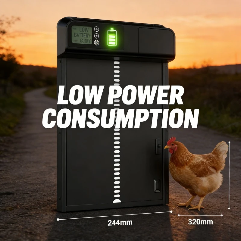 AutomaticChickenCoopDoorAnti-PinchElectricMetalLCDDisplayAutomaticOpening&ClosingCoopDoorFarmManagementTool-AliExpress15